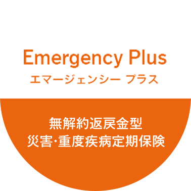 エマージェンシープラス 無解約返戻金型 災害･重度疾病定期保険